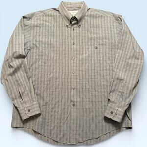 Yves Saint Laurent Shirt Mens 16.5 34/35 Gray Plaid Button Down Long Sleeve